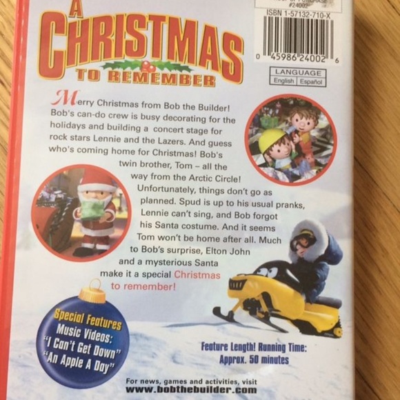 ๐ โ๏ธ with kidsโs purchase $25 & ๐ โ๏ธBob the Builder Christmas dvd ๐ ๐ ๐ฟ - Picture 2 of 3